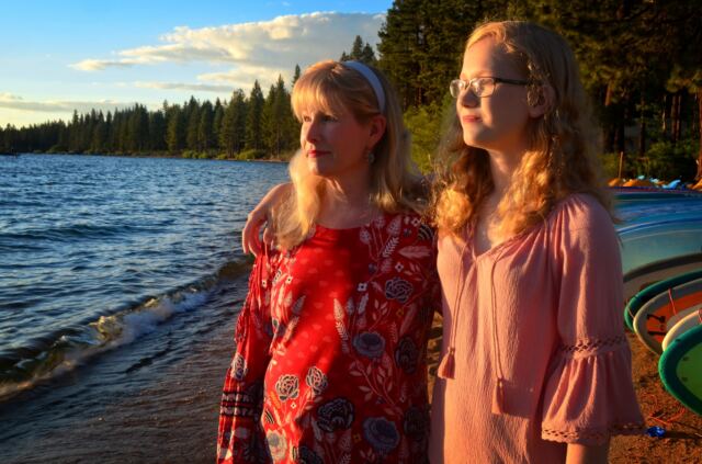 LeAnn and Kiersten - Lake Tahoe sunset 02