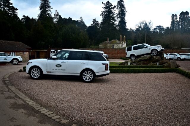 Our ride for the day - a Range Rover Vogue SE