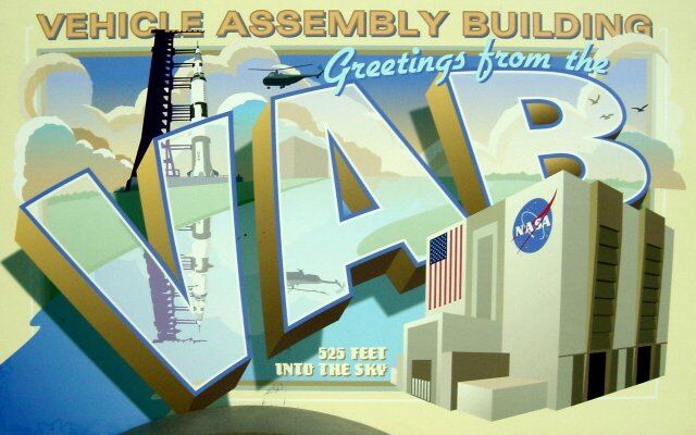 KSC postcard - VAB
