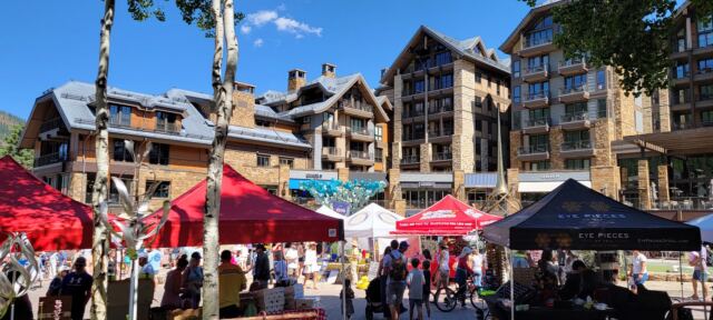 Vail Farmer's Market views 2