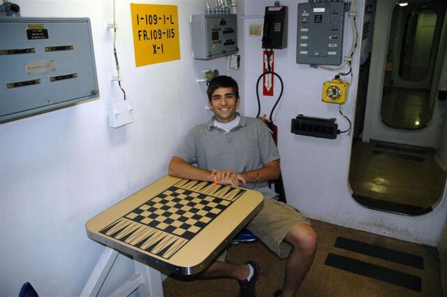 Andrew at recreation table