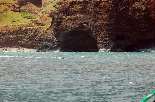 Sea cave along Napali Coast