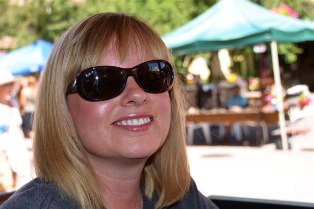 Kathy - enjoying the afternoon