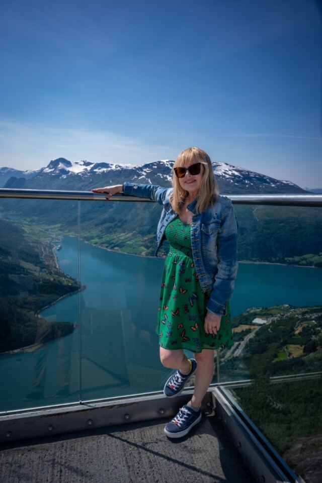 Kathy overlooking Olden