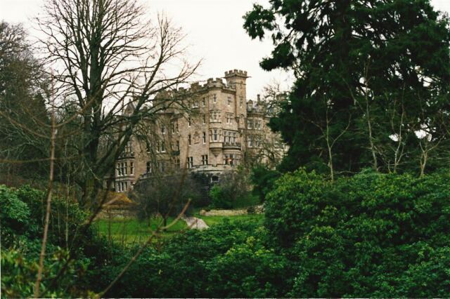 Skibo through the trees