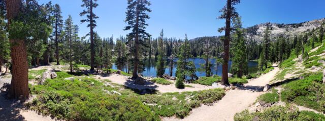 Angora Lake - trail panorama
