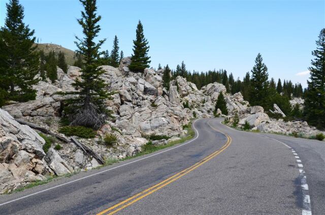 Glacially-deposited boulders along the road (1)