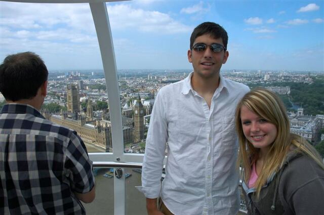 Andrew and Mel atop the London Eye