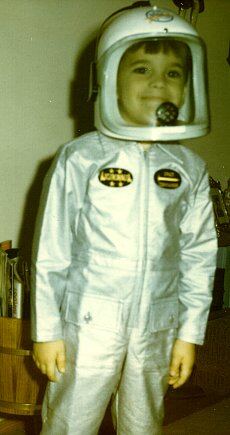 Roger as an astronaut - Christmas 1968