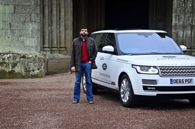 Andrew and his Range Rover at Eastnor Castle (2)