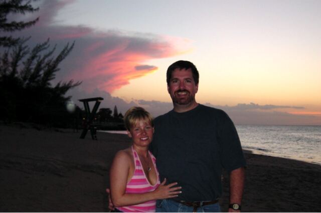 Roger and Kathy - Jamaican sunset - 2