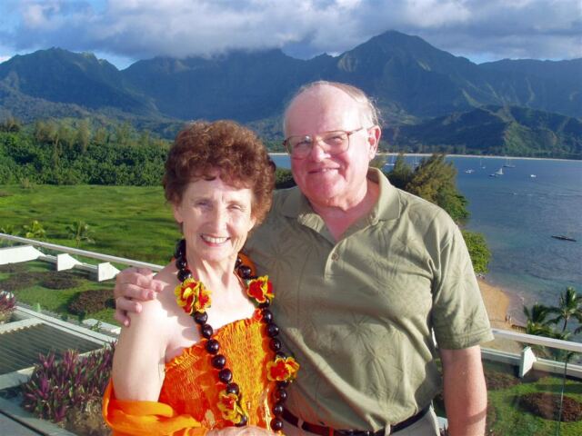 Geri and Paul and Hanalei Bay