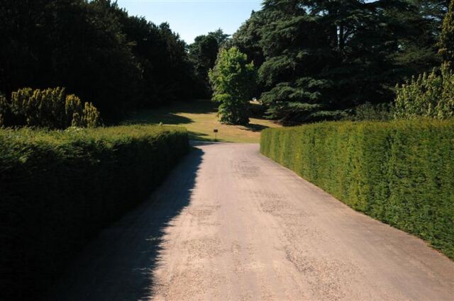 Eastnor Castle entrance drive