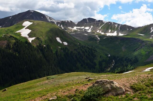 Looking across Independence Pass