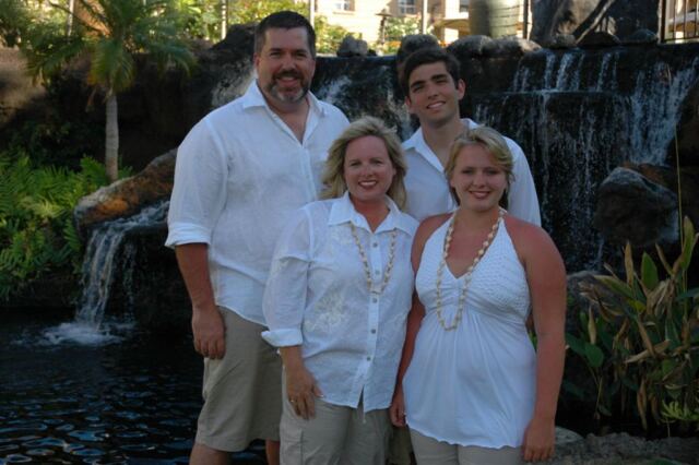 Roger, Kathy, Andrew, and Melanie (waterfall) 1