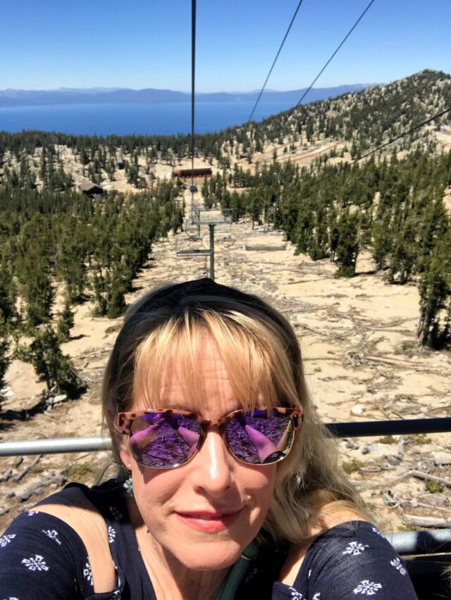LeAnn - chairlift selfie