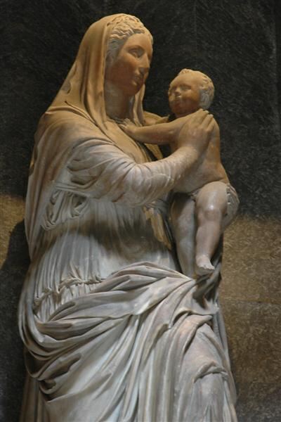 Madonna sculpture in Pantheon