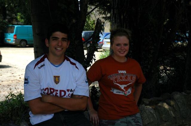 Andrew and Melanie after lunch