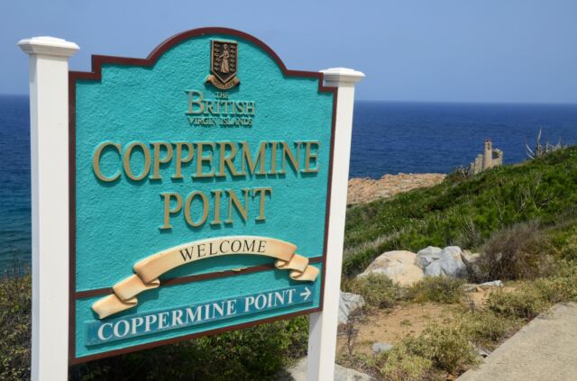 Coppermine Point sign