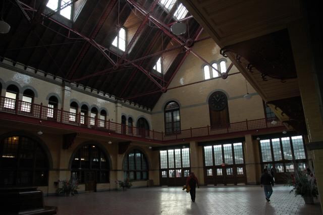 Ferry departure building interior