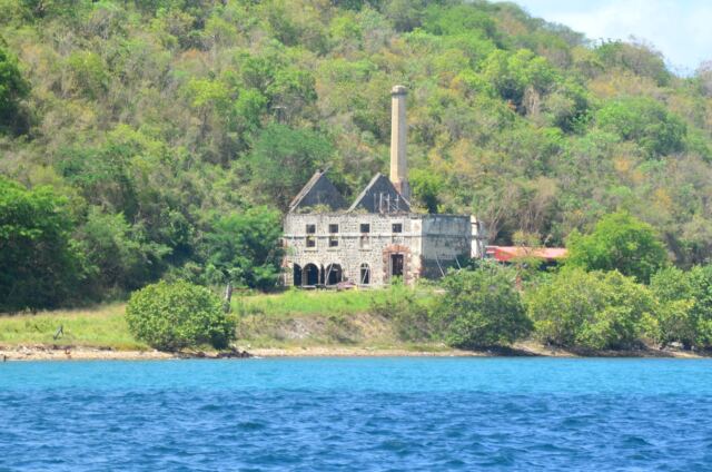 Old repair building on Hassel Island