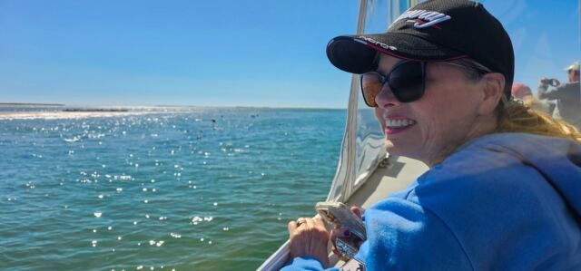 Kathy's loving the seals
