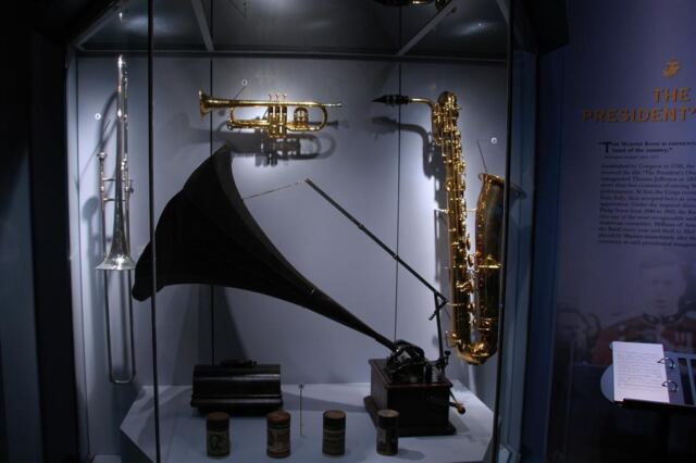 Marine Corps Band - instrument display (2)