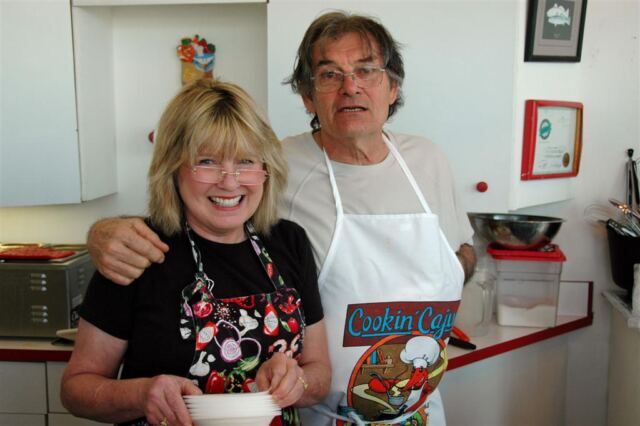 Dad and the cooking instructor