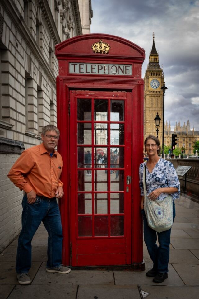 London - Red Phone Booth - Big Ben - Steve-Patti