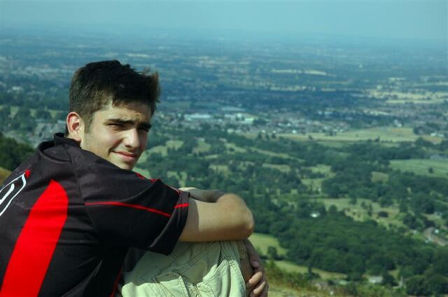Andrew overlooks the view