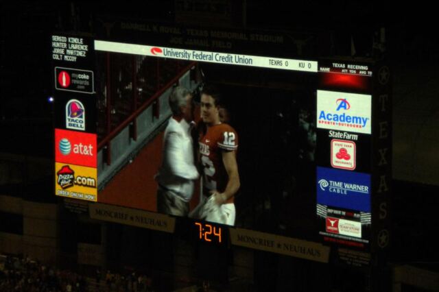 Introduction of Colt McCoy - Senior Day 2009