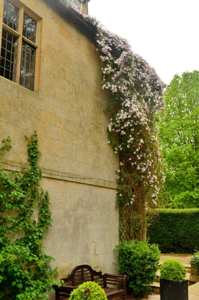 Charingworth flowers on back of Manor