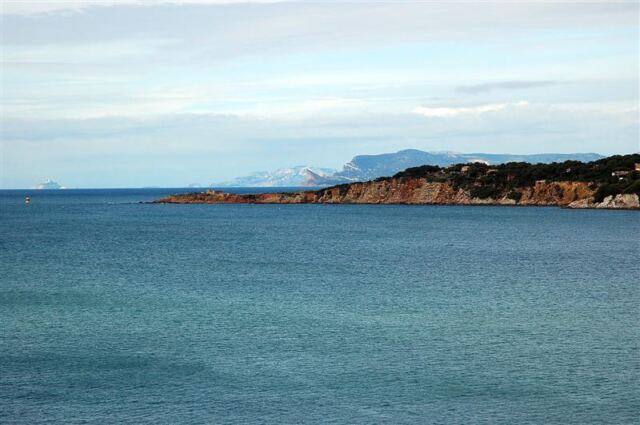 French coastline in the morning