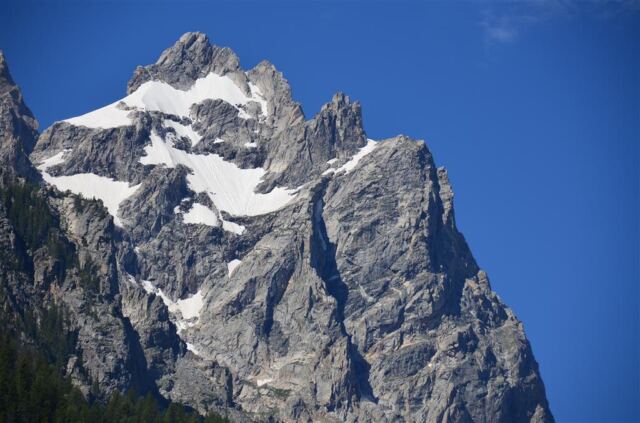 Snowcapped peak details