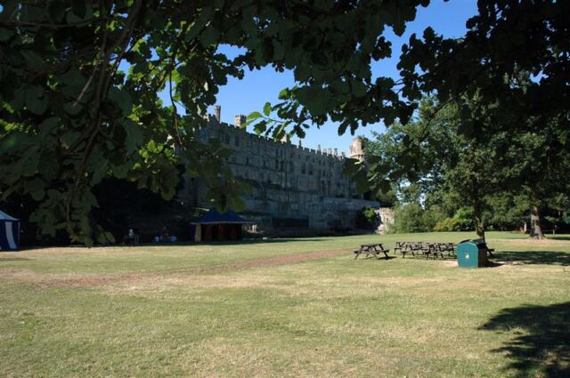Warwick Castle from across the Avon