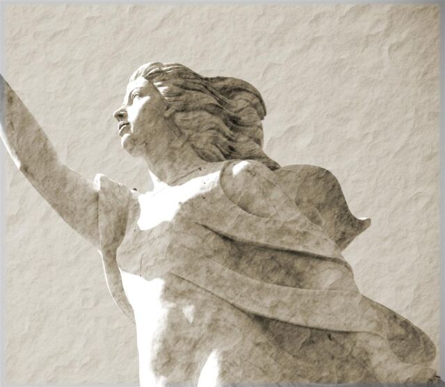 Riverside statue (old paper)