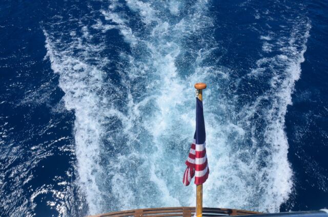 Flag and fantail