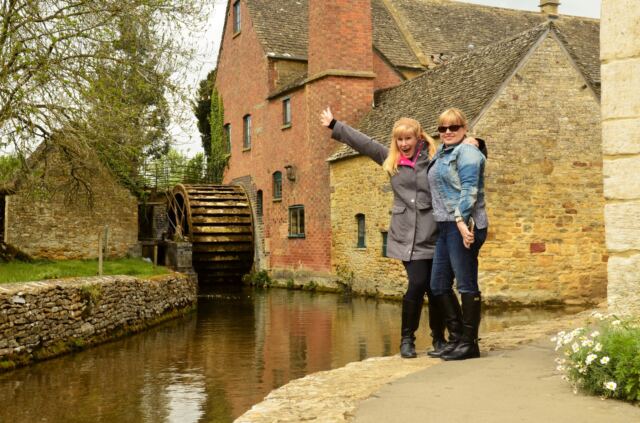 Kathy and LeAnn - Lower Slaughter (1)