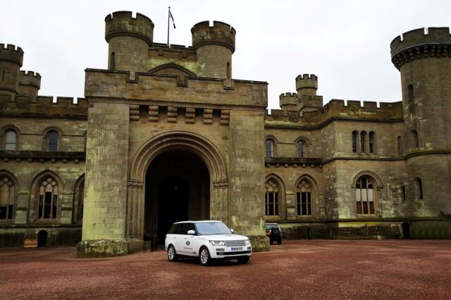 Our Range Rover and Eastnor Castle (2)