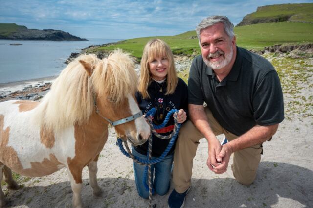 Kathy, Roger, and our pony 04