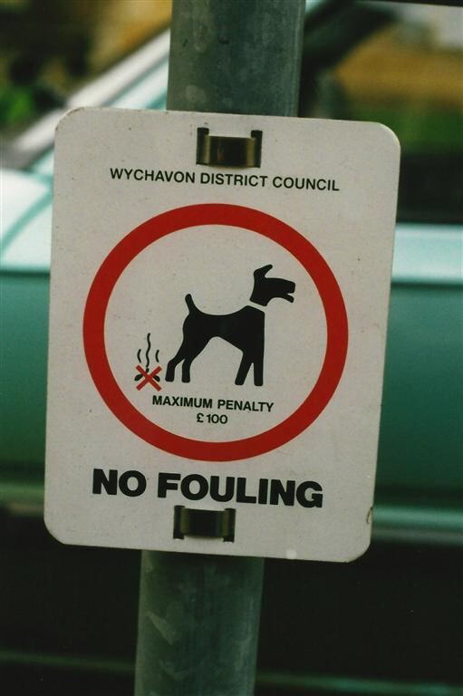 No Fouling sign