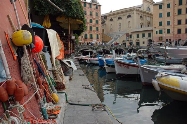 Camogli is a working fishing village