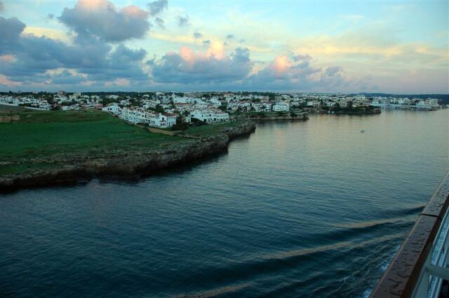 Our ship is really close to the edge of the channel!
