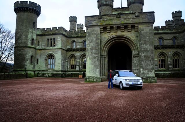 Andrew and his Range Rover at Eastnor Castle (1)