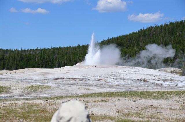 Old Faithful eruption (3)