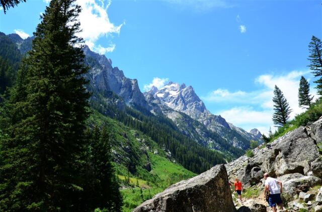 Our first view of Cascade Canyon