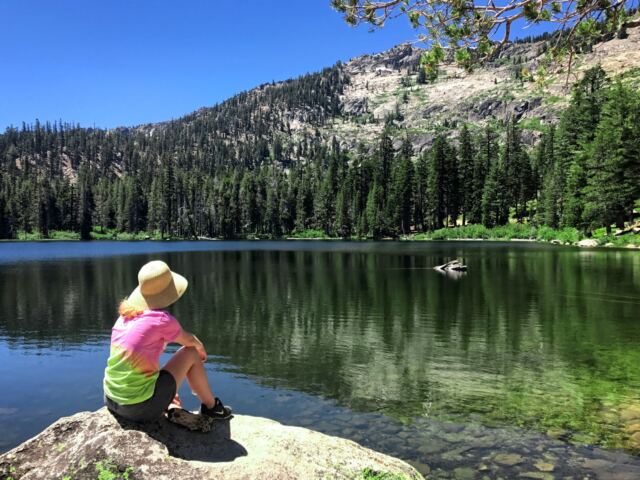 Kiersten - Angora Lake reflections