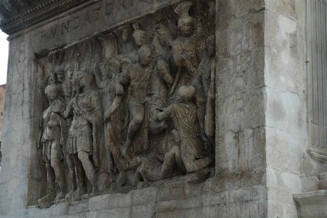 Carving inside Arch of Constantine