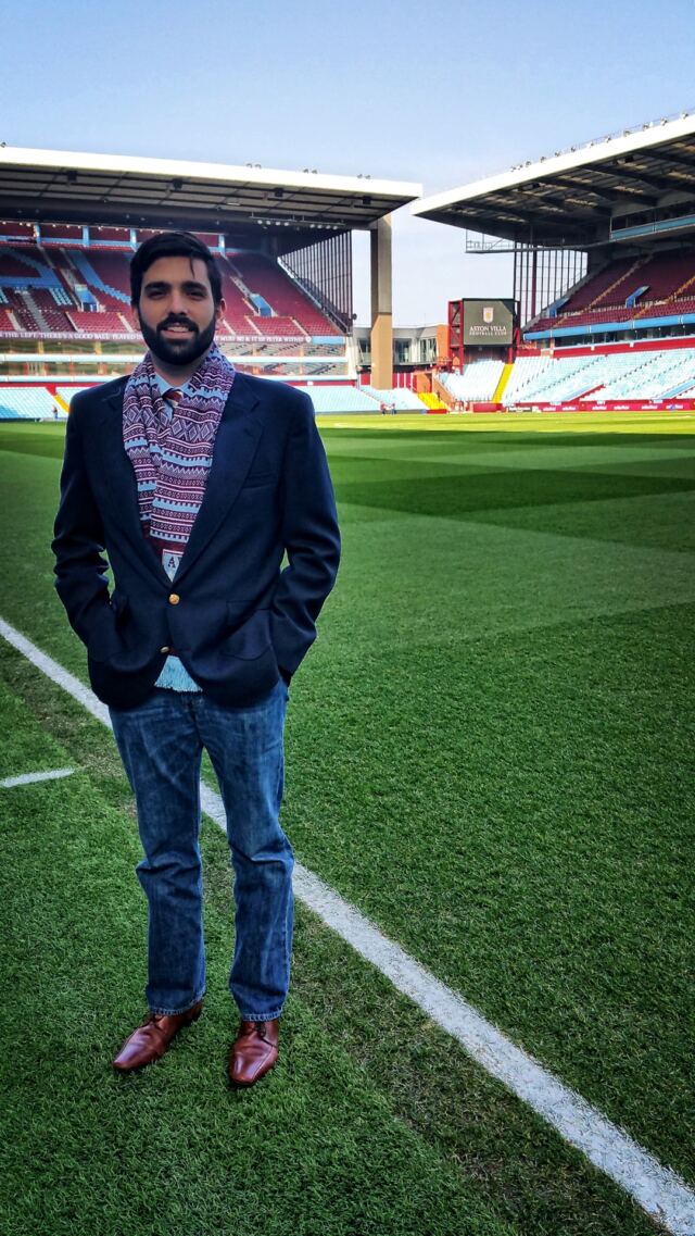 Andrew - Villa Park pitchside pre-match (1)