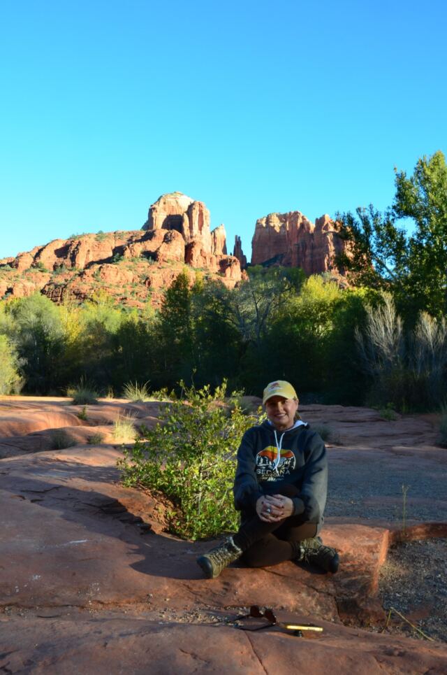 Kathy and Kathedral Rock (3)